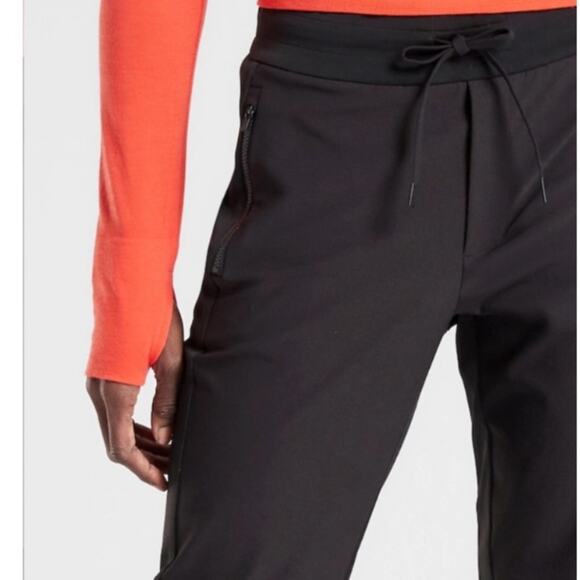 Athleta Headlands Hybrid Trek Jogger Pant Black 4 - Picture 3 of 14